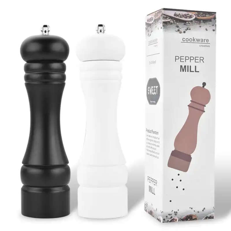 Pepper Mill Grinder black & Black 19.5 CM