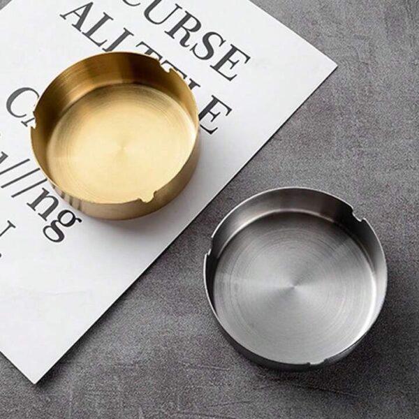 Stainless Steel Round Ashtray 10 cm