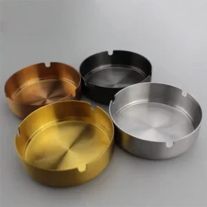 Stainless Steel Round Ashtray 10 cm