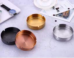 Stainless Steel Round Ashtray 10 cm