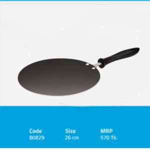 Prestige Stainless Steel 32 cm Concave Tawa, Black - Image 2