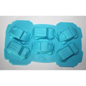 6 Cups Silicon made Car Shaped Cake Mold, 22 x 20 x 2.5 cm - Image 3