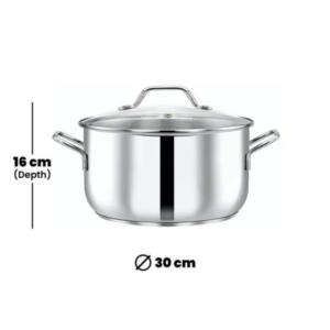 Pradeep Cookpot With Glass Lid, 11.0 Liter - Image 3