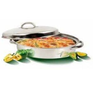 Pradeep Ellipse Stainless Steel Hot Pot Plain, 4000 ml - Image 3
