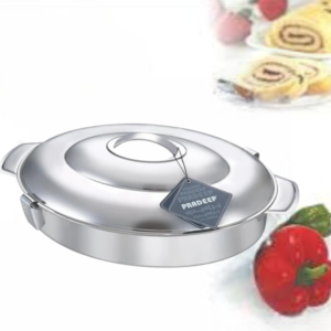 Pradeep Ellipse Stainless Steel Hot Pot Plain, 4000 ml - Image 5