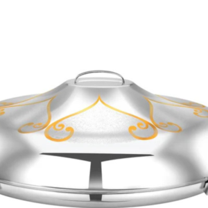 Pradeep Ellipse Stainless Steel Hot Pot Shireen Without Base Gold, 101 cm - Image 2