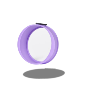 Silicon made Cake Pan Bottom of Heat Resistant Glass Separable in Purple Color, 25 x 7.5 cm - Image 3