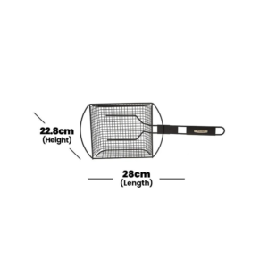 Prestige Nonstick BBQ Vegetable & Shrimp Basket (black), 620 g - Image 2