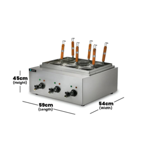 Hurakan Stainless Steel Pasta Cooker, HKN-EKT60/GP, 6KW - Image 3