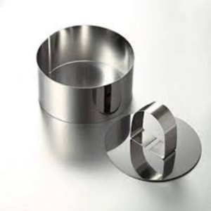 Stainless Steel Dessert Ring with Pusher, 10 x 4.5 cm - Image 6