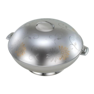 Shayna Stainless Steel Hot Pot Gold Flower, 5000 ml - Image 3