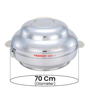 Pradeep Sparkling Jumbo Stainless Steel Hot Pot, 70 cm - Image 2