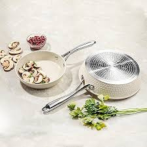 Brigette Series Stainless Steel Sauce Pan with Glass Lid in Beige Color, 1.4ltr. Capacity and 16 ? 7.5 cm - Image 4