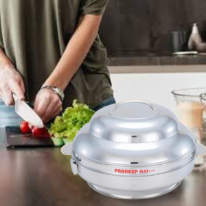 Pradeep Sparkling Jumbo Stainless Steel Hot Pot, 40 cm - Image 2