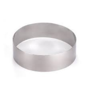 Stainless Steel Dessert Ring with Pusher, 10 x 4.5 cm - Image 2