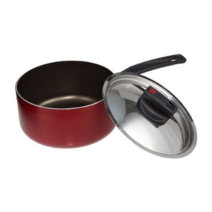 Prestige Safecook 0.9L aluminum Saucepan,Red - Image 3